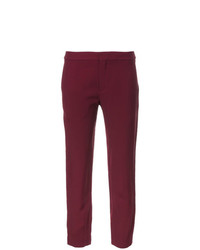 Темно-пурпурные узкие брюки от Chloé