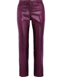 Темно-пурпурные узкие брюки от Christopher Kane