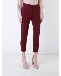 Темно-пурпурные узкие брюки от Chloé