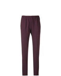 Темно-пурпурные узкие брюки от Forte Forte