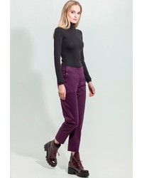 Темно-пурпурные узкие брюки от JN