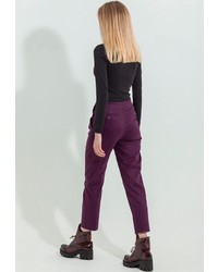 Темно-пурпурные узкие брюки от JN