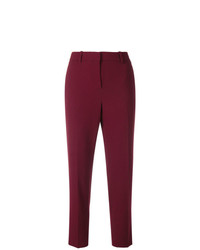 Темно-пурпурные узкие брюки от Theory