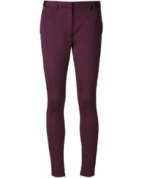 Темно-пурпурные узкие брюки от Viktor & Rolf