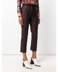 Женские темно-пурпурные шерстяные брюки от Paul Smith