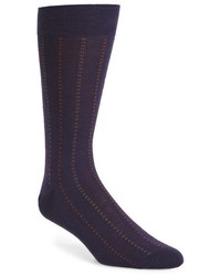 Темно-пурпурные шерстяные носки