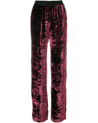 Темно-пурпурные широкие брюки от Maison Margiela