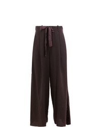 Темно-пурпурные широкие брюки от Masnada