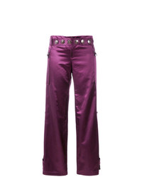 Темно-пурпурные широкие брюки от Romeo Gigli Vintage