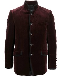Мужской темно-пурпурный бархатный пиджак от Karl Lagerfeld