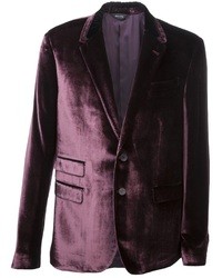 Мужской темно-пурпурный бархатный пиджак от Paul Smith