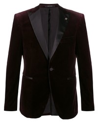 Мужской темно-пурпурный бархатный пиджак от Tagliatore