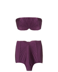 Темно-пурпурный бикини-топ от Adriana Degreas