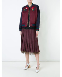 Женский темно-пурпурный бомбер от Muveil