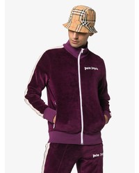 Мужской темно-пурпурный бомбер от Palm Angels