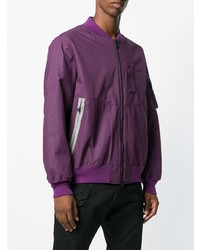 Мужской темно-пурпурный бомбер от White Mountaineering