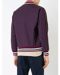 Мужской темно-пурпурный бомбер от Kent & Curwen