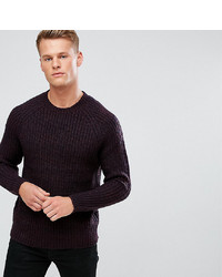 Мужской темно-пурпурный вязаный свитер от French Connection