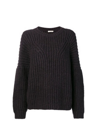 Женский темно-пурпурный вязаный свитер от Ulla Johnson