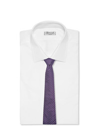 Мужской темно-пурпурный галстук с принтом от Canali