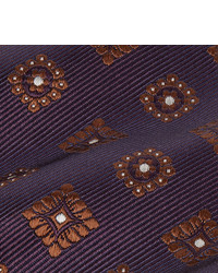 Мужской темно-пурпурный галстук с принтом от Drake's