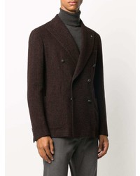 Мужской темно-пурпурный двубортный пиджак от Tagliatore