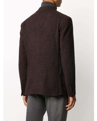Мужской темно-пурпурный двубортный пиджак от Tagliatore
