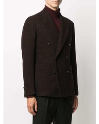 Мужской темно-пурпурный двубортный пиджак от Tagliatore