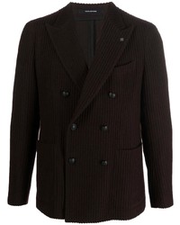 Мужской темно-пурпурный двубортный пиджак от Tagliatore