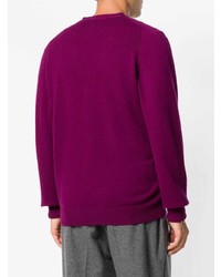 Мужской темно-пурпурный кардиган от N.Peal