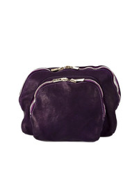 Темно-пурпурный кожаный клатч от Guidi
