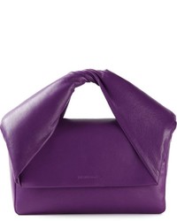 Темно-пурпурный кожаный клатч от J.W.Anderson