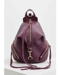 Женский темно-пурпурный кожаный рюкзак от Rebecca Minkoff
