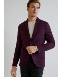 Мужской темно-пурпурный пиджак в клетку от Mango Man
