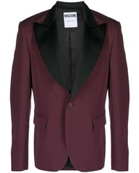 Мужской темно-пурпурный пиджак от Moschino