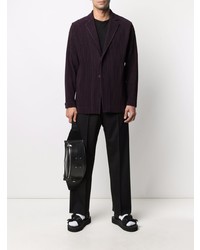 Мужской темно-пурпурный пиджак от Issey Miyake