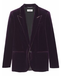 Мужской темно-пурпурный пиджак от Saint Laurent