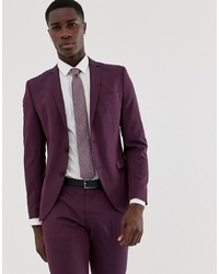 Мужской темно-пурпурный пиджак от Selected Homme