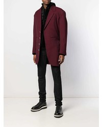 Мужской темно-пурпурный пиджак от Diesel Red Tag