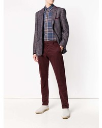Мужской темно-пурпурный пиджак от Etro