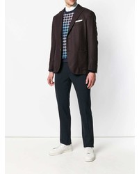 Мужской темно-пурпурный пиджак от Boglioli