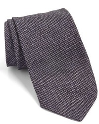 Темно-пурпурный плетеный галстук