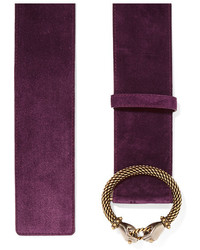 Темно-пурпурный пояс с украшением от Lanvin