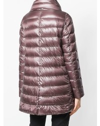 Женский темно-пурпурный пуховик от Herno