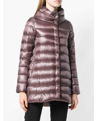 Женский темно-пурпурный пуховик от Herno