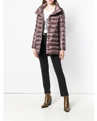 Женский темно-пурпурный пуховик от Herno