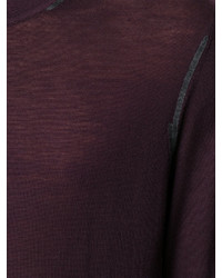 Мужской темно-пурпурный свитер с круглым вырезом от Joseph