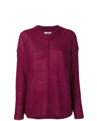 Женский темно-пурпурный свитер с круглым вырезом от Isabel Marant Etoile