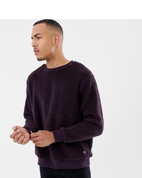 Мужской темно-пурпурный свитер с круглым вырезом от Soul Star