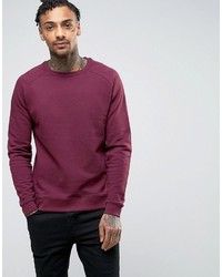 Мужской темно-пурпурный свитер от Asos